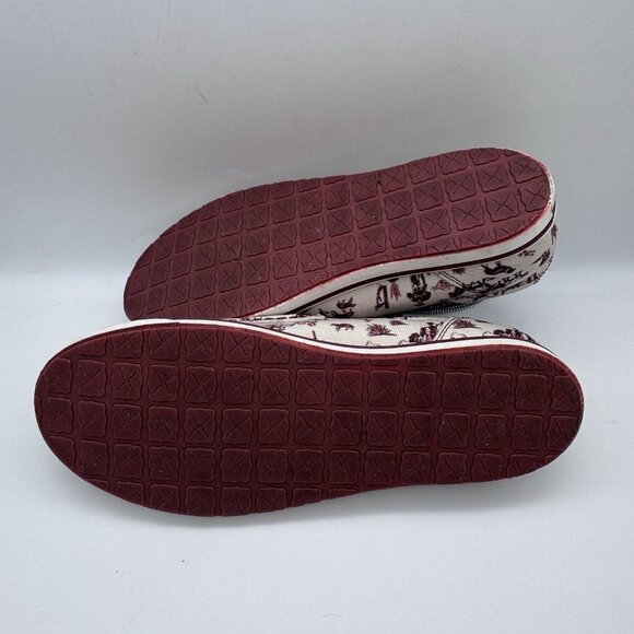 Twisted X Casual Shoes Womens Western Print Maroon Ivory Size 9.5 M WCA0073 - Picture 6 of 7